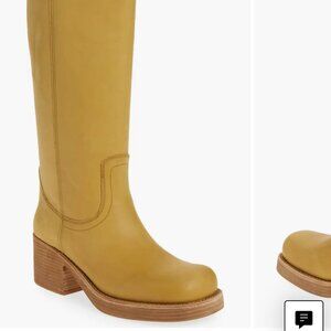 Reflect Platform Boot- Jeffrey Campbell- Yellow Distressed